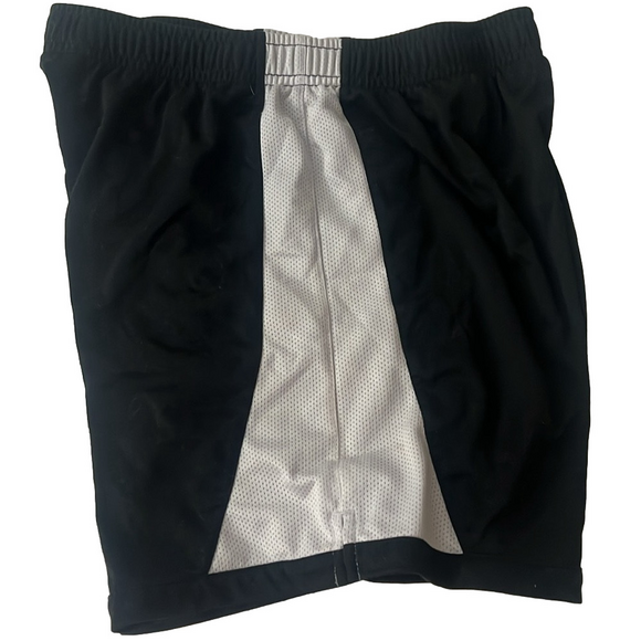 nike black and white athletic drawstring basketball shorts - Picture 5 of 8